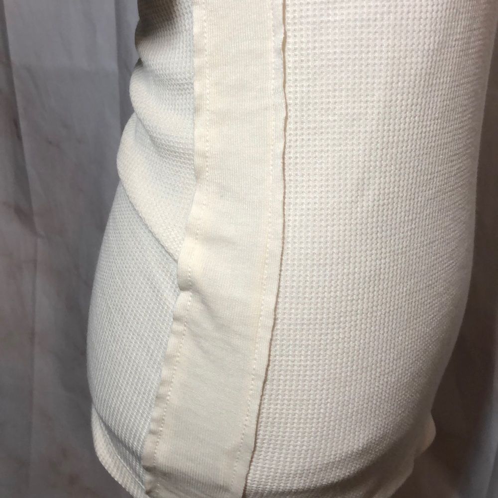 Mystree Waffle Knit Top Hood Short Sleeves Med - Picture 5 of 8